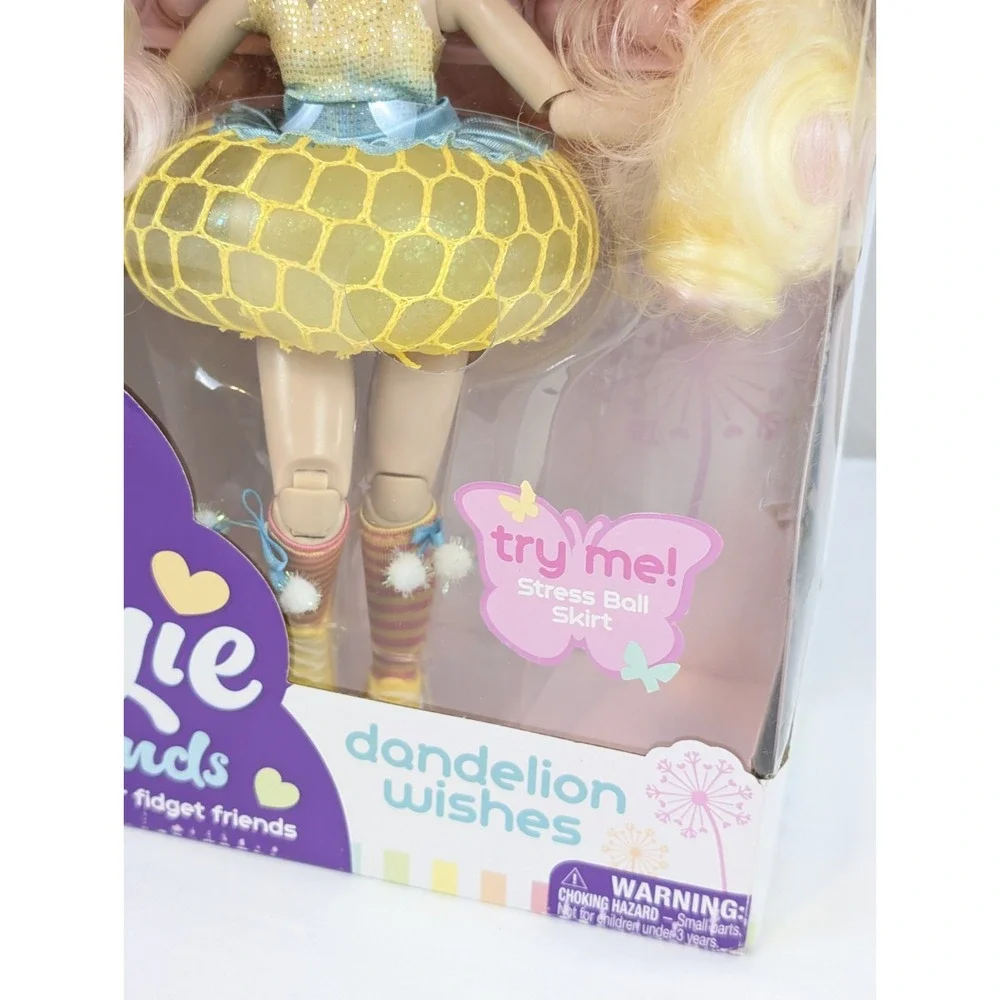 Fidgie Friends Dandelion Wishes Stress Ball Skirt Pop It Wings Fidget Toy Fairy